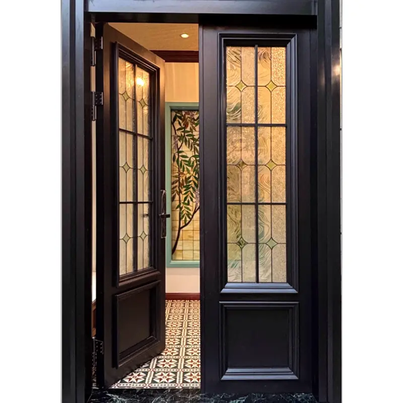 Drzwi ze stopu aluminium o artystycznym designie