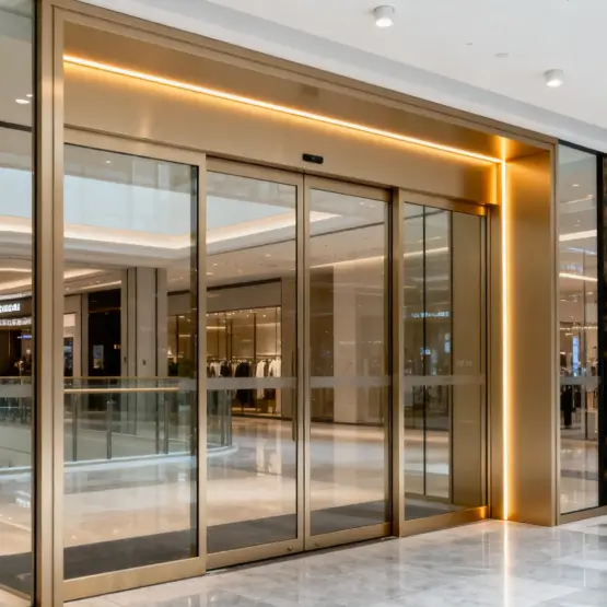 Drzwi elektryczne ze stopu aluminium