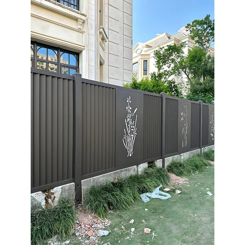Ogrodzenie zapewniające prywatność ze stopu aluminium
