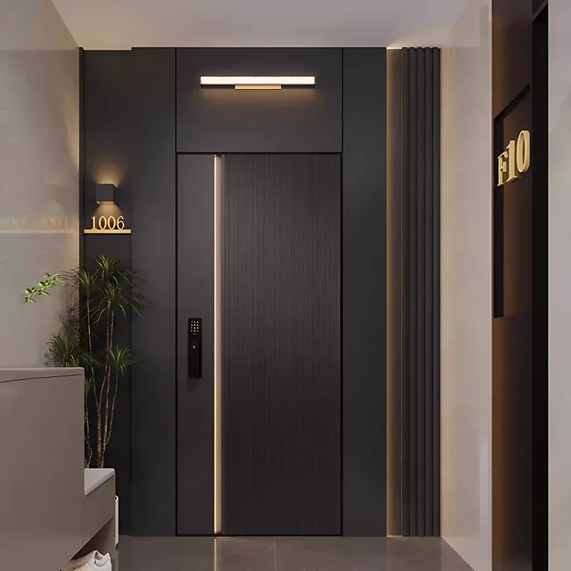 Solidne aluminiowe drzwi wejściowe